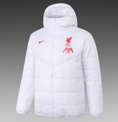 2020-21 Liverpool White Cotton Warn Coat