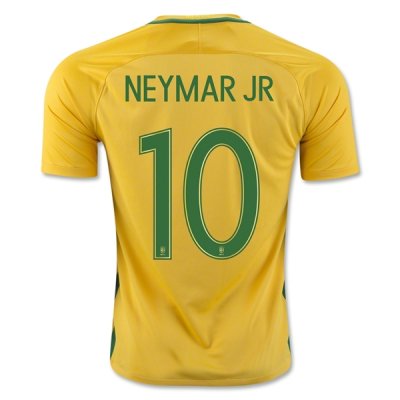 2016 Brazil NEYMAR JR #10 Home Soccer Jersey