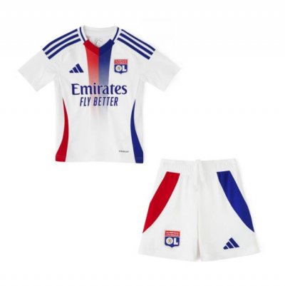 2024-25 Olympique Lyonnais Kids Away Soccer Kits Shirt with Shorts