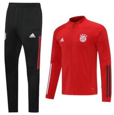 2020-21 Bayern Munich Red Training Kits Jacket with Pants
