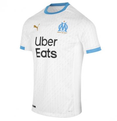 2020-21 Olympique Marseille Home Soccer Jersey Shirt Player Version