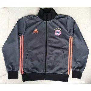 2016-17 Bayern Munich 3-Stripe Track Gray Jacket
