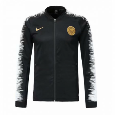 18-19 PSG Black&White V-Neck Track Jacket