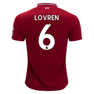 2018-19 Liverpool Home Soccer Jersey Shirt Dejan Lovren #6