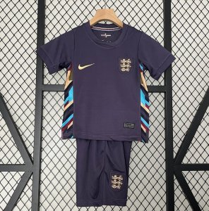 2024 Euro Cup England Kids Away Soccer Kits Shirt With Shorts 2024 Euro Cup England Kids Away Soccer Kits Shirt With Shorts