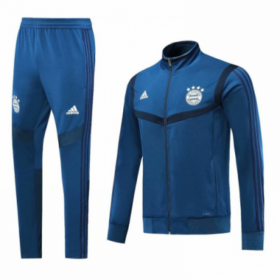 2019-20 Bayern Munich Blue Training Suits Jacket and Trousers