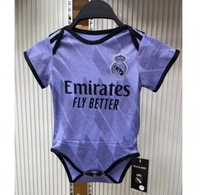 2022-23 Real Madrid Infant Away Soccer Jersey Football Kit