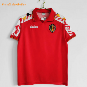 1995 Belgium Retro Home Soccer Jersey Shirt