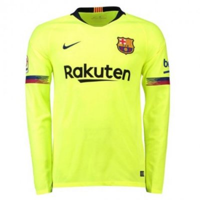 2018-19 Barcelona Away LS Soccer Jersey
