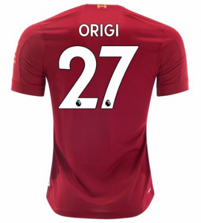 2019-20 Liverpool Home Soccer Jersey Shirt Divock Origi #27