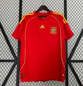 2008 Spain Retro Home Soccer Jersey Shirt