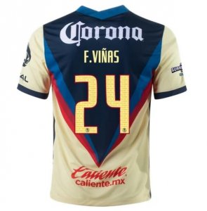 2020-21 Club America Home Soccer Jersey Shirt FEDERICO VIÑAS #24