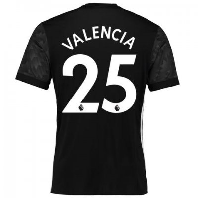 2017-18 Manchester United Valencia #25 Away Soccer Jersey
