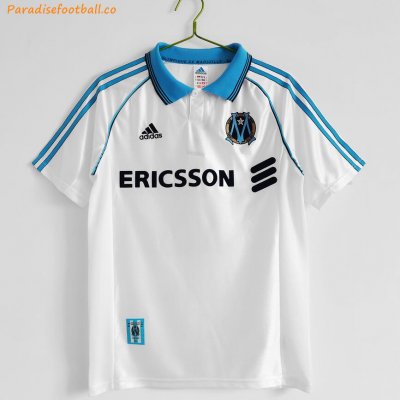 1998-99 Marseille Retro Home Soccer Jersey Shirt