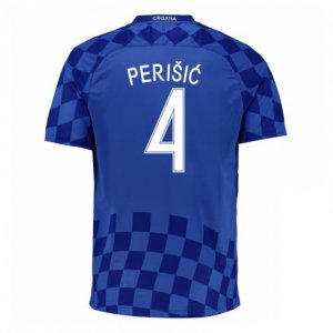 2016 Croatia Perisic 4 Away Soccer Jersey