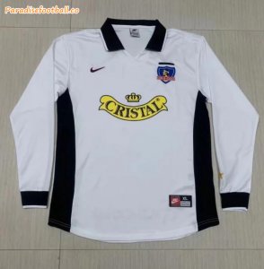 1998 Colo-Colo Retro Long Sleeve Home Soccer Jersey Shirt
