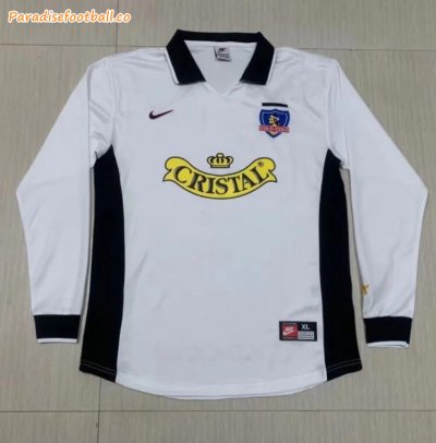 1998 Colo-Colo Retro Long Sleeve Home Soccer Jersey Shirt