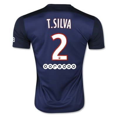2015-16 PSG T. SILVA #2 Home Soccer Jersey