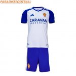 2026-27 Real Zaragoza Home Kids Soccer Kits Shirt With Shorts