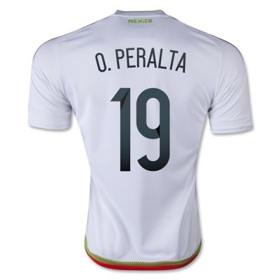 2015 Mexico O. PERALTA #19 Away Soccer Jersey