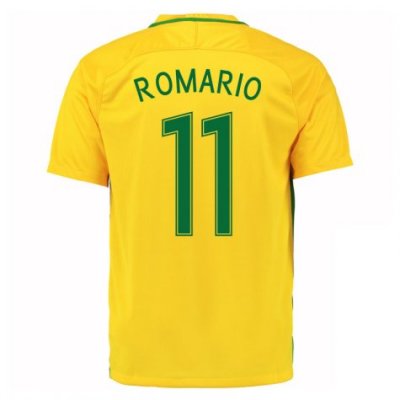 2016 Brazil Romario 11 Home Soccer Jersey