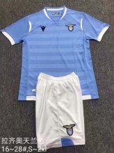 Kids Lazio 2019-20 Home Soccer Shirt With Shorts