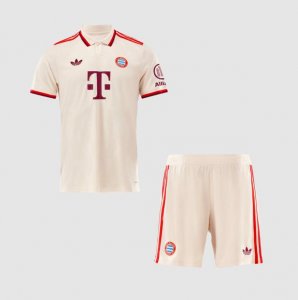 2024-25 Bayern Munich Third Kids Soccer Kits Shirt With Shorts