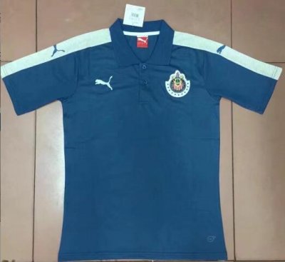 2017-18 Chivas Blue Polo Shirt