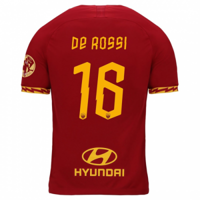 DDR Celebrative 2019-20 AS Roma Home Red Soccer Jersey Shirt