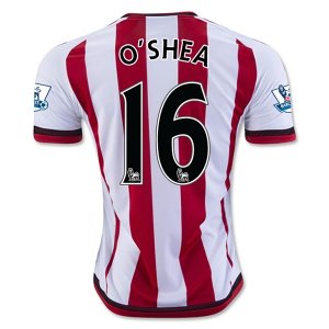 2015-16 Sunderland O SHEA #16 Home Soccer Jersey
