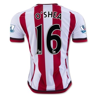 2015-16 Sunderland O SHEA #16 Home Soccer Jersey