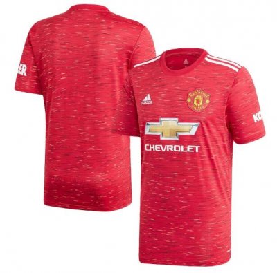 2020-21 Manchester United Home Red Soccer Jersey Shirt