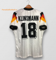1992 Germany Retro Home Soccer Jersey Shirt KLINSMANN #18