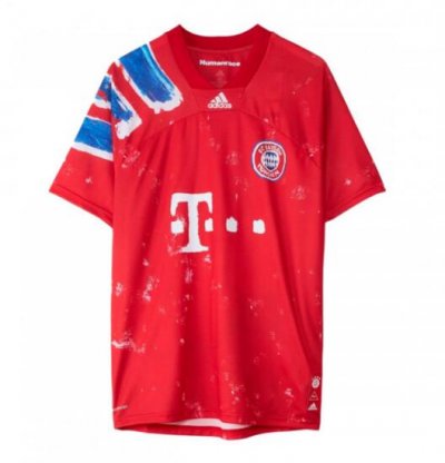 2020-21 Bayern Munich Human Race Red Soccer Jersey Shirt