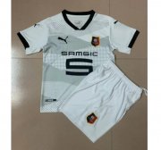 2020-21 Stade Rennais Kids Away Soccer Kits Shirt with Shorts