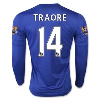 2015-16 Chelsea TRAORE #14 LS Home Soccer Jersey