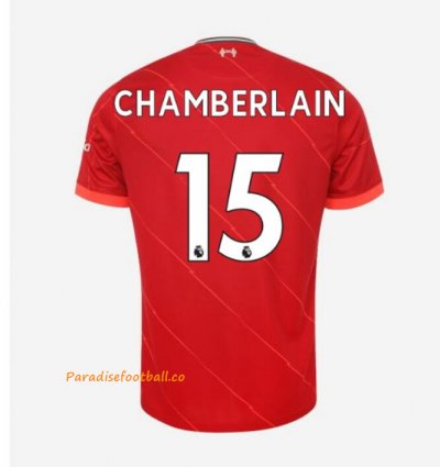 2021-22 Liverpool Home Soccer Jersey Shirt with CHAMBERLAIN 15 printing