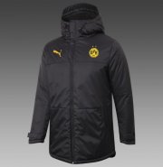 2020-21 Dortmund Black Cotton Warn Coat