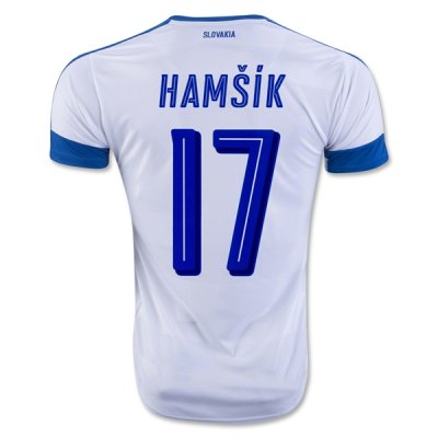 2016 Euro Slovakia Hamsik #17 Home Soccer Jersey