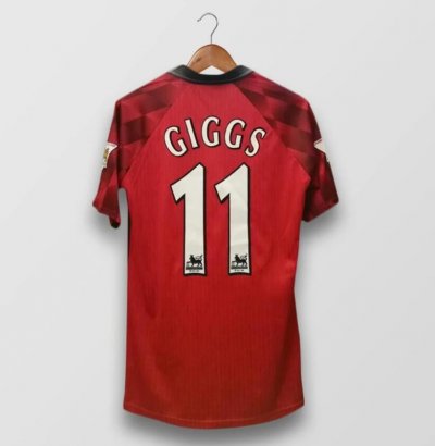 96-98 Manchester United Retro Home Soccer Jersey Shirt GIGGS #11