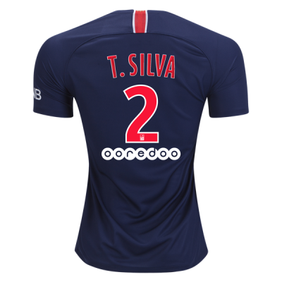 2018-19 Paris Saint-Germain Home Soccer Jersey Shirt Thiago Silva #2