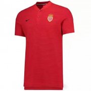 2017-18 AS Monaco FC Red Polo Shirt