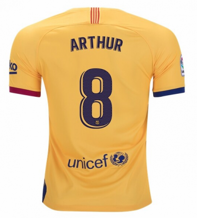 2019-20 Barcelona Away Soccer Jersey Shirt Arthur #8