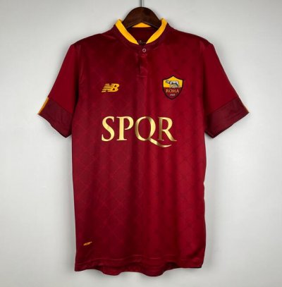 2022-23 AS Roma Home Soccer Jersey Shirt With New Sponsor