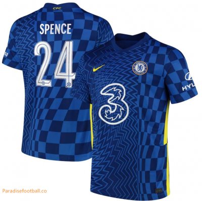 2021-22 Chelsea Cup Home Soccer Jersey Shirt with Spence 24 printing