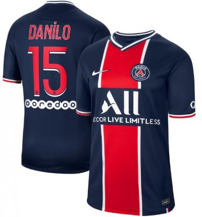 2020-21 PSG Home Soccer Jersey Shirt Danilo 15