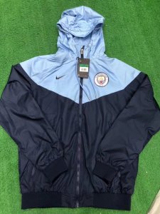 2017-18 Manchester City Blue Windbreaker Jacket