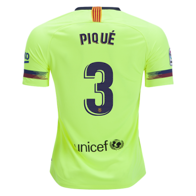 2018-19 FC Barcelona Away Soccer Jersey Shirt Gerard Pique #3