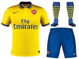 13-14 Arsenal Away Yellow Jersey Whole Kit(Shirt+Short+Socks) 13-14 Arsenal Away Yellow Jersey Whole Kit(Shirt+Short+Socks)