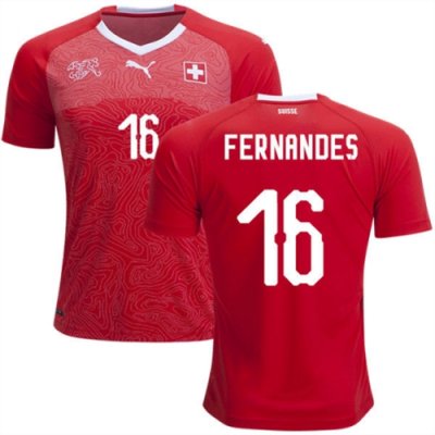 2018 World Cup Switzerland Home Soccer Jersey Shirt Gelson Fernandes #16